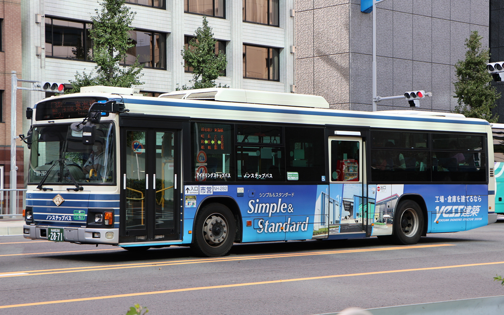 名古屋市交通局 NH-282 名古屋200か2871: exhaust note.